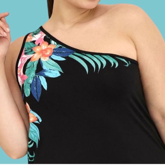 TORRID Favorite Tunic Super Soft One Shoulder Tunic Tank - Picture 2 of 11